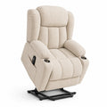 Elektrischer Ruhesessel mit Hebefunktion Stoff Beige