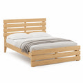 Holzbett 200x160 cm Hellbraun mit Lattenrost