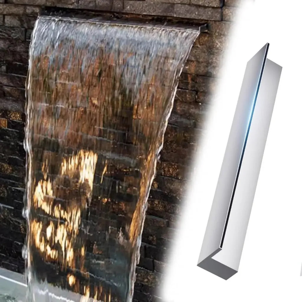Eingebauter Wasserfall für Garten- und Parkteiche, dekoratives Wasserspiel für Landschaftsgestaltung