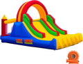 Große Kinder Hüpfburg mit Gebläse, für 3-10 Jahre, ideal für Kindergeburtstage, Indoor (488 x 223 x 220 cm)