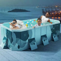 Großer faltbarer Swimmingpool für Erwachsene, ideal für Garten