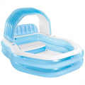Großer Intex Familienpool mit abnehmbarem Sonnenschirm, Maße: 229x191x135 cm