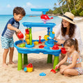 Wasserspieltisch für Kinder mit Sand & Wassereffekten, Inklusive Zubehör & Strandspielzeug, Ab 3 Jahren