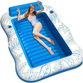 Aufblasbare Schwimmliege für Erwachsene mit Kissen – Ideal für Pool, See und Garten