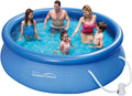 Runder Aufstellpool mit Pumpe für den Sommer, 305x76 cm