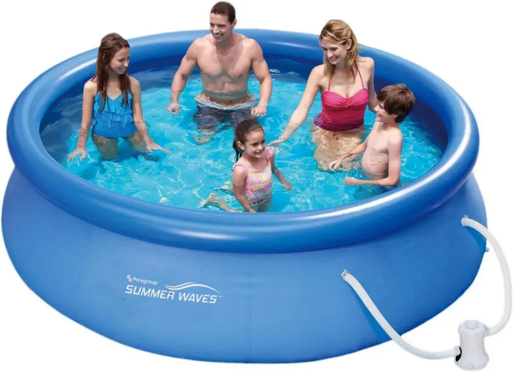 Runder Aufstellpool mit Pumpe für den Sommer, 305x76 cm