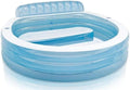 Intex Aufblasbarer Familienpool mit Sitzbereich, Mehrfarbig, 229 x 218 x 79 cm, 590 Liter