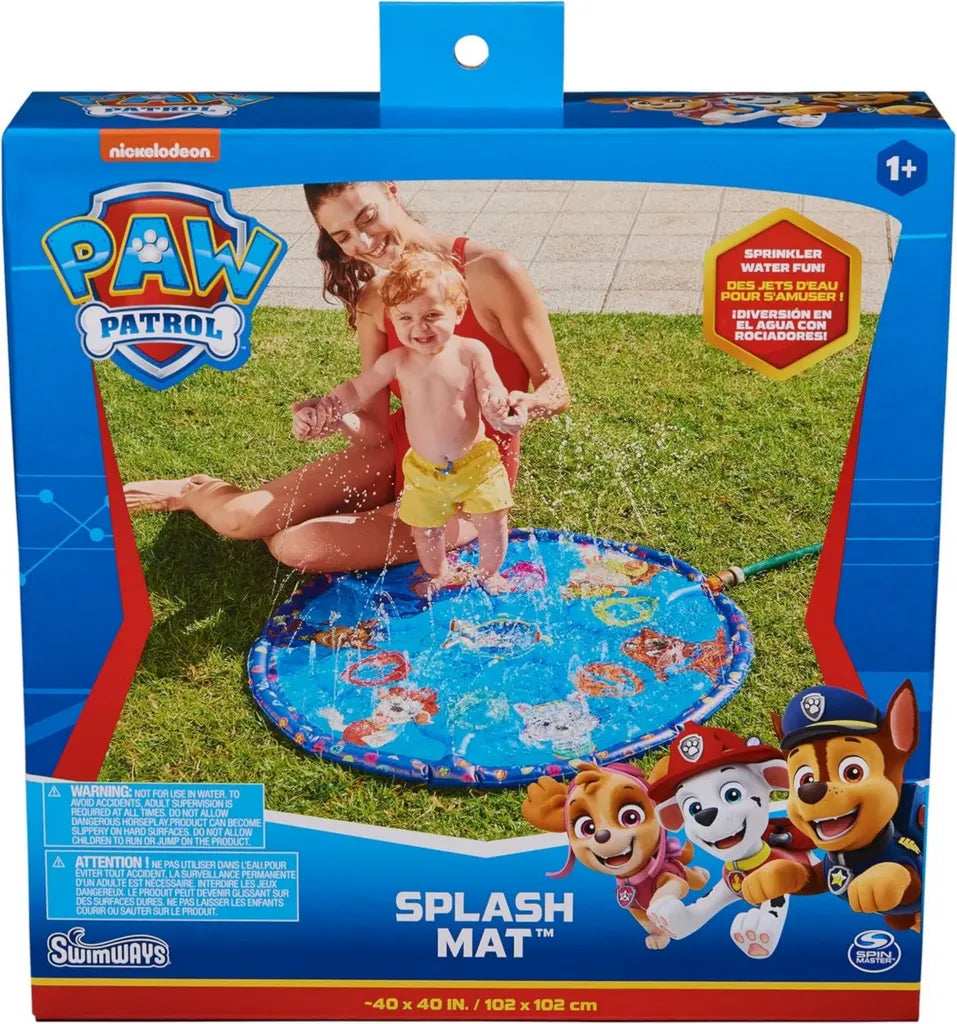 Paw Patrol Wasserspielmatte für Kleinkinder, Outdoor-Spielzeug und Partyzubehör ab 1 Jahr