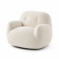 Drehbarer Bouclé-Sessel Beige