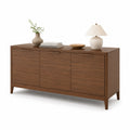 Sideboard aus Walnussfurnier mit drei Türen