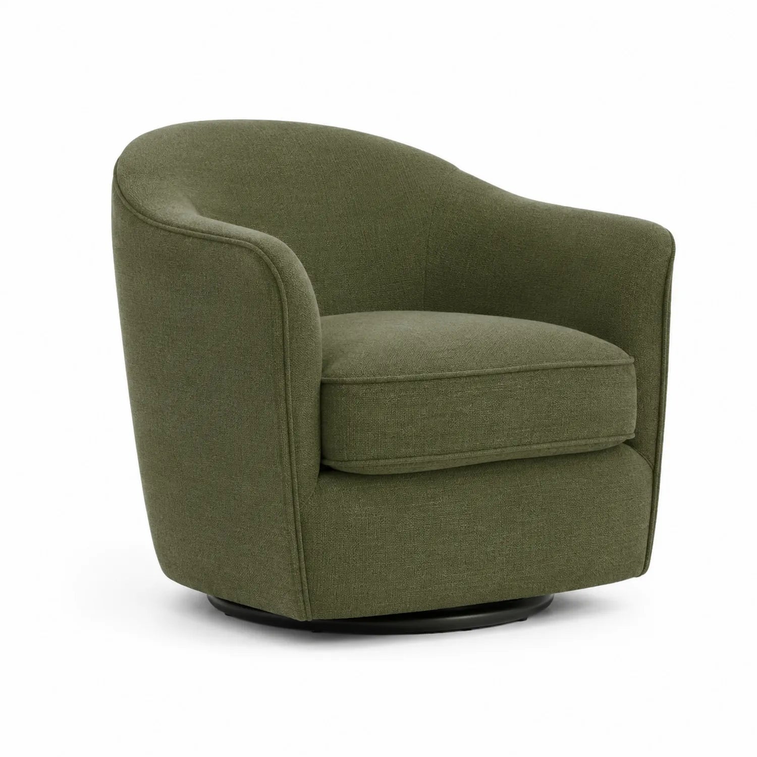 Stoff-Drehsessel Grün 81 cm