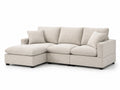 Ecksofa aus Stoff Beige 250cm