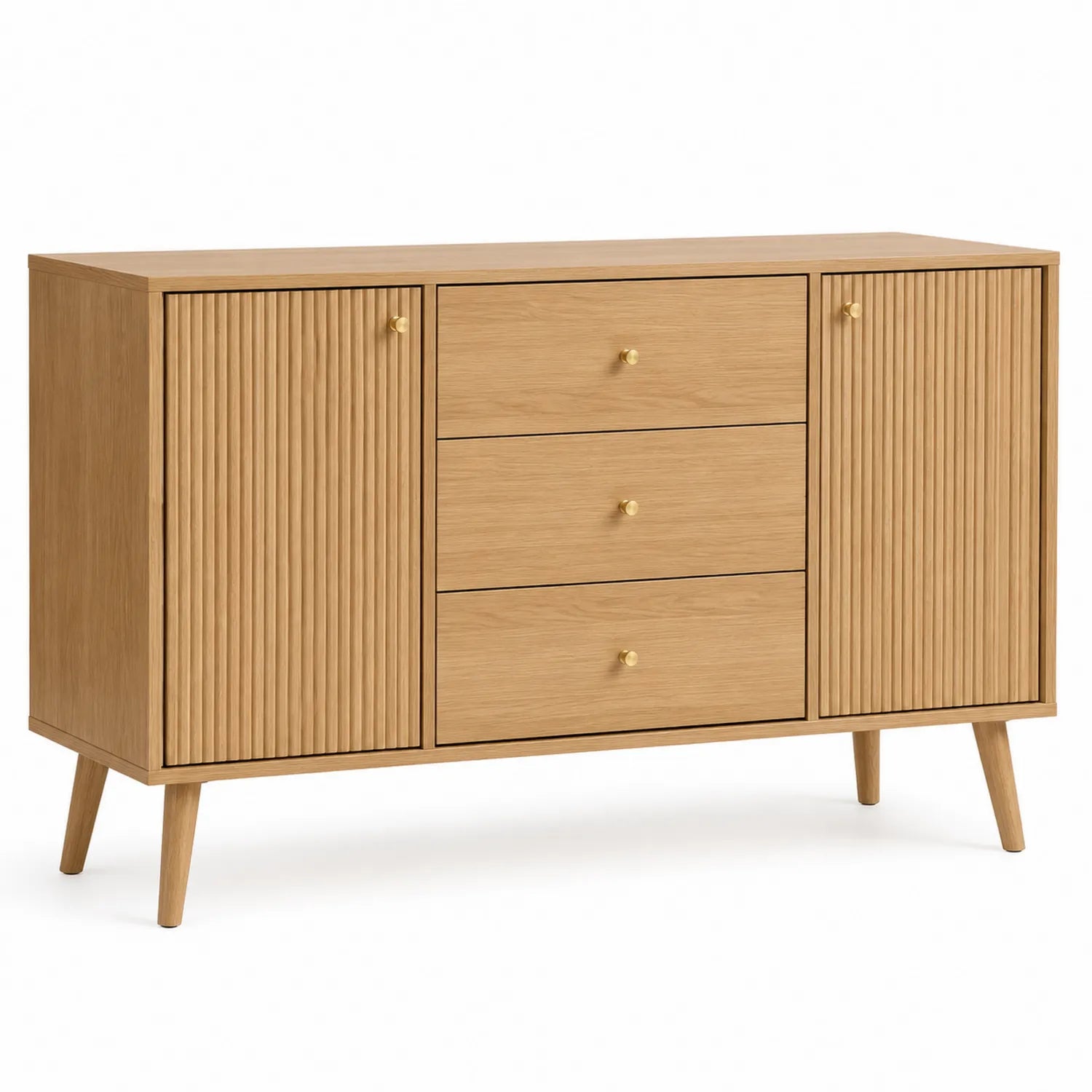 Eichen-Sideboard mit 3 Schubladen und 2 Türen
