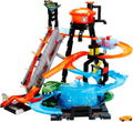 Hot Wheels Rennbahn mit Krokodil, Waschanlage und Farbwechsel, inkl. Spielzeugauto, ab 5 Jahren