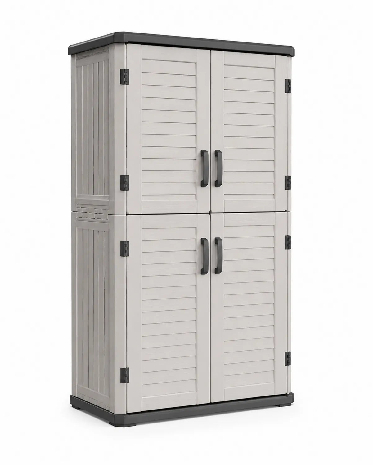Kunststoffschrank Grau 75x50x180cm