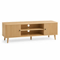 TV-Schrank Massivholz 140x40x45cm Natur