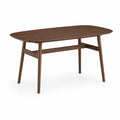 Esstisch oval Walnussholz 150x80 cm