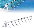 LZQ Mobiles Pool Aufrollsystem aus Aluminium für Solarfolien | Einstellbar von 1,05m bis 6,15m