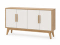 Sideboard aus Eichenholz und MDF mit 4 Türen