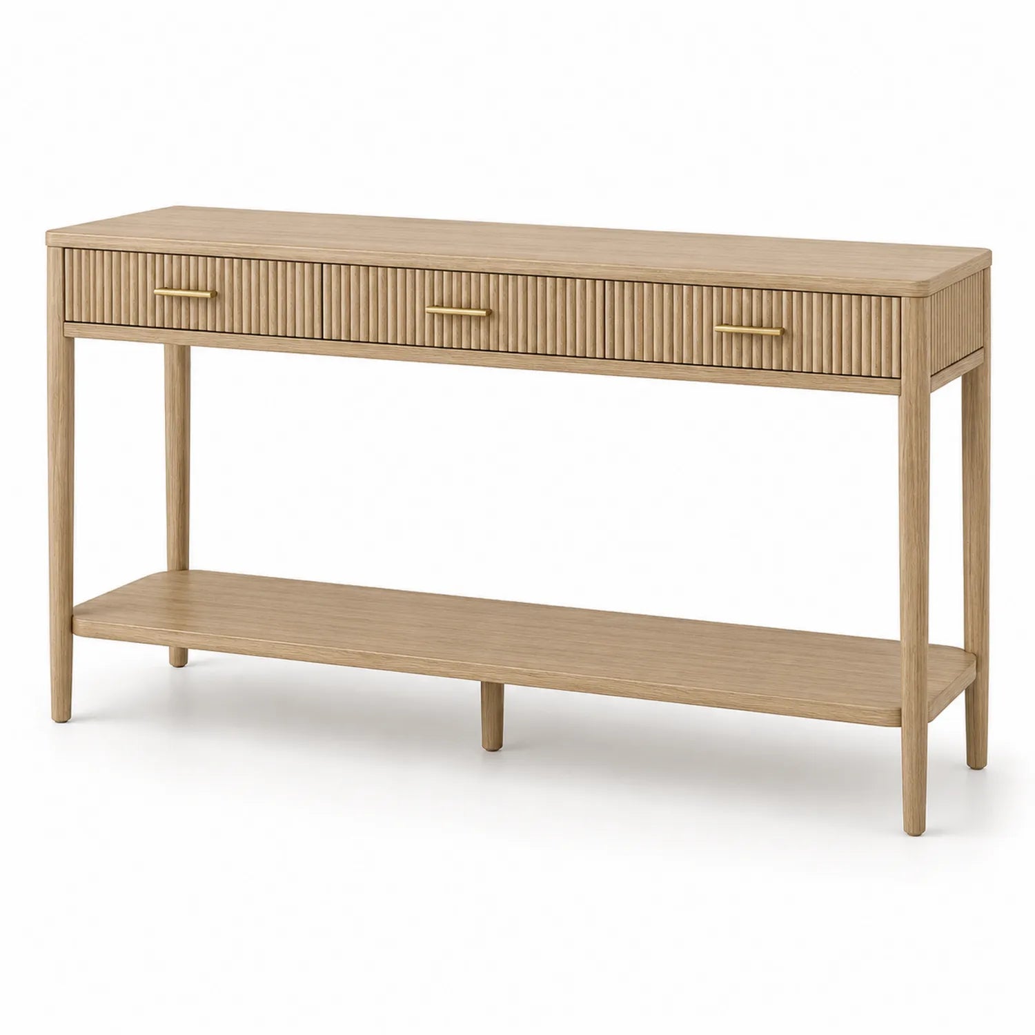 Konsolentisch rechteckig 120cm Eichenholz Natur