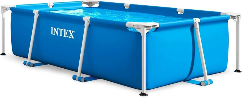 Intex Aufstellpool, Rechteckig, 220 x 150 x 60 cm, Blau